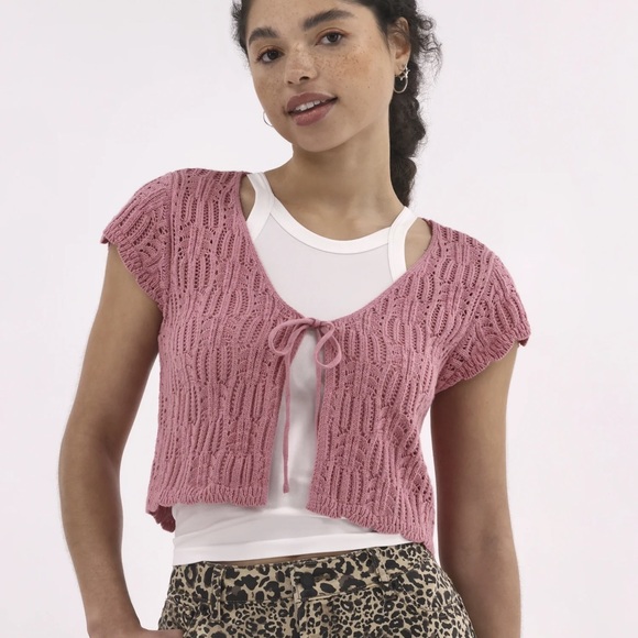 No Boundaries Sweaters - No Boundaries Crochet Cardigan Size Large